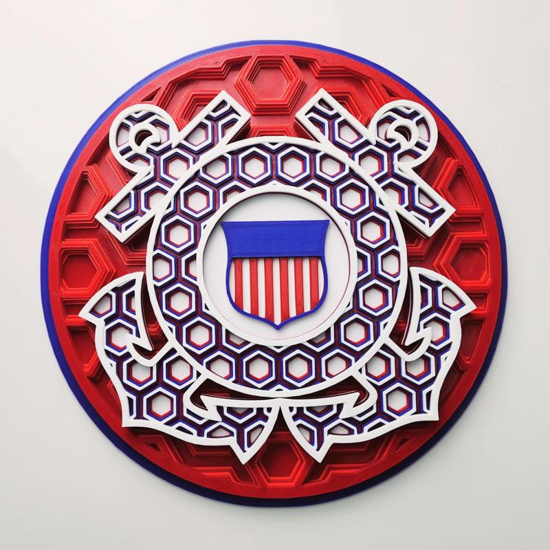 US Coast Guard Tribute Dimensional Mosaic