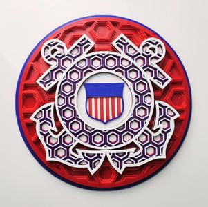 US Coast Guard Tribute Dimensional Mosaic