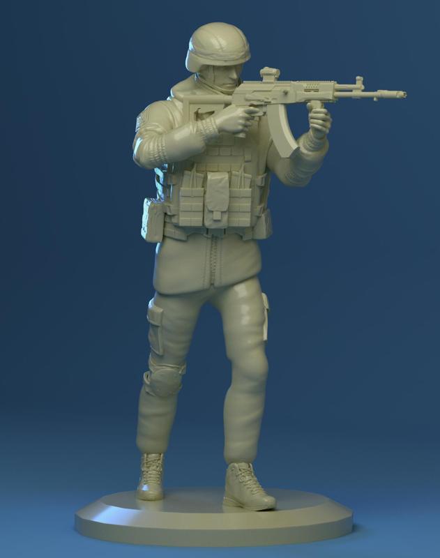 Fundraiser: Ukrainian soldier with captured AK-12