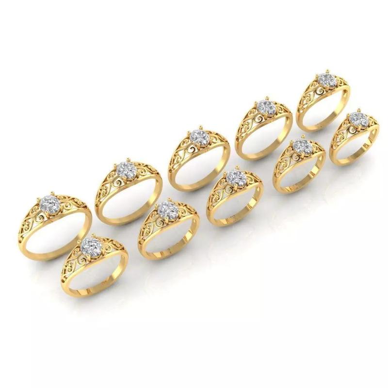 GOLD DIAMOND RINGS FOR WOMEN