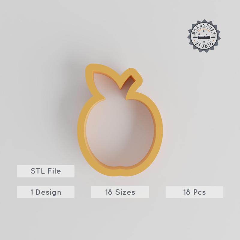 Plum Shaped Cookie Cutter Set, 18 Pieces, Sizes 0.75" - 5.00", Perfect for Cookies, Fondant & Clay