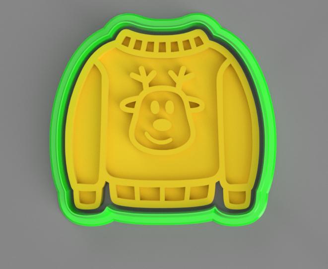 Cookie Cutter - Christmas Sweater (3.5")