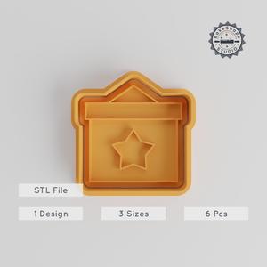 Educational Presentation Cutter & Stamp Set, Perfect for Cookies & Fondant, 6-Piece Size Variety