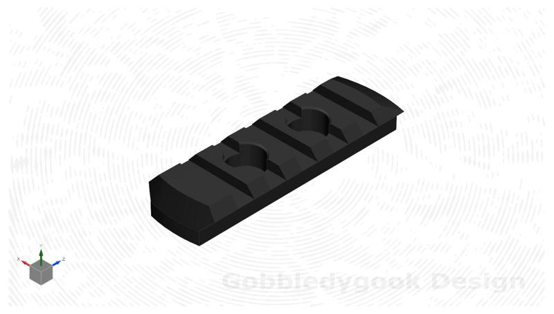 M-Lok picatinny rail L65mm