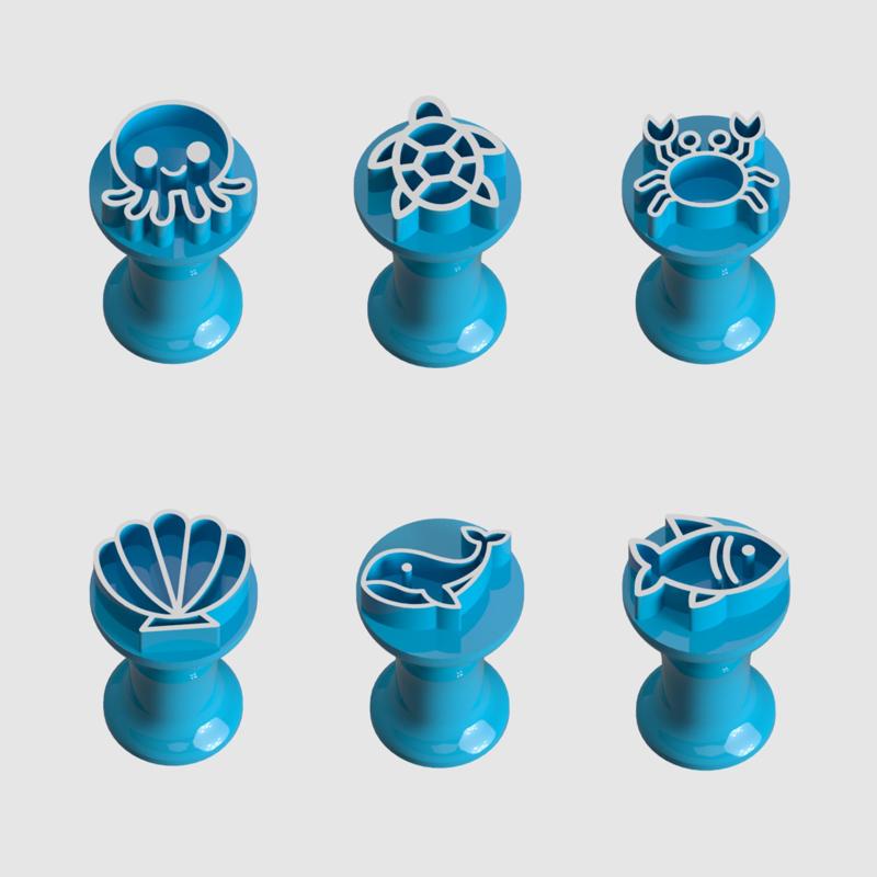 Marker stamps for brigadeiros and sweets - Sea