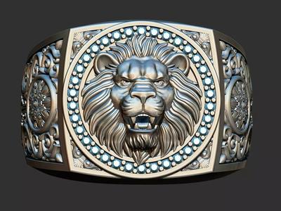 Arabesque Lion Ring