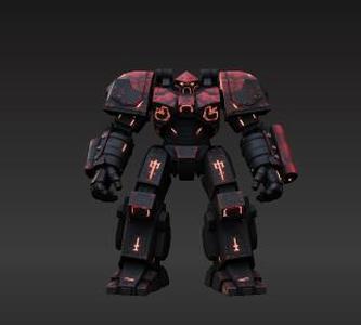 Futuristic Battle Mech 3D Print - Towering War Robot with Battle Scars, Energy Conduits & Articulated Weapons