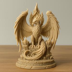 Phoenix Throne – Epic 3D Printable Figurine | Fantasy Bird Statue