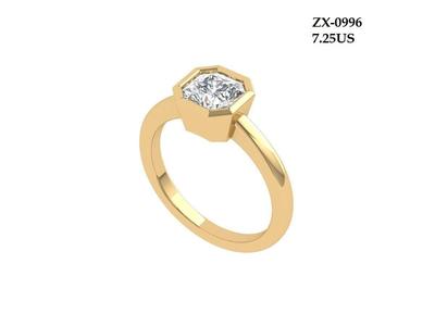 Asscher Solitair Ring