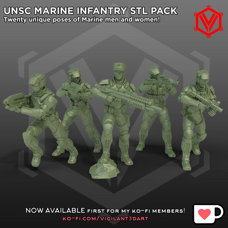 United Humanity Marines - 30MM STL PACK