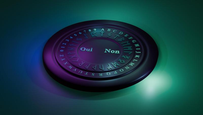 Ouija runes, letters and numbers for pendulum