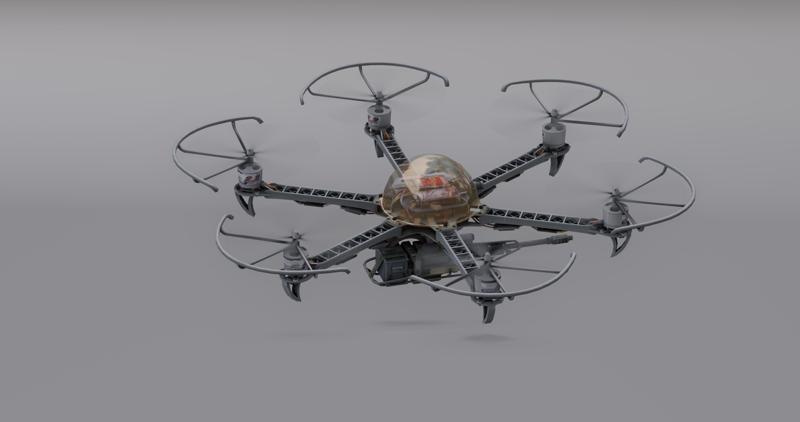 D-KAZ Attack UAV Drone - STL included