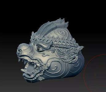 Hanuman Monkey Ring Cambodia Hanuman Ring Thai 3D print model