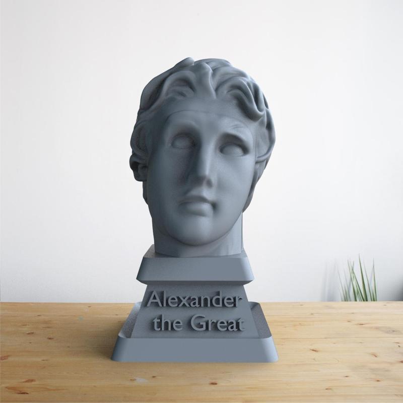 Alexander the Great Bust 3D Printing
