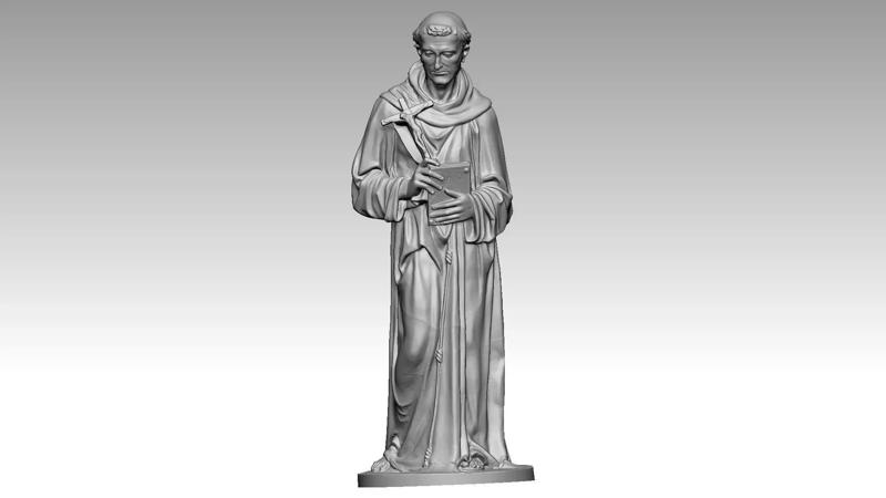 St Francis of Assisi 3d print model