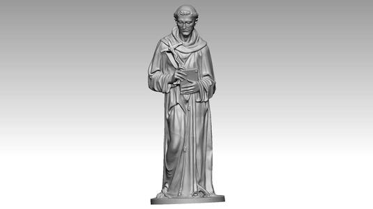 St Francis of Assisi 3d print model