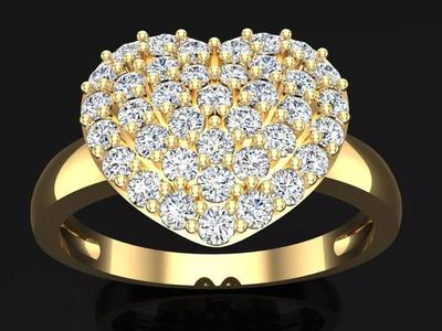 Heart Ring - Diamond Rings -  Womens Rings