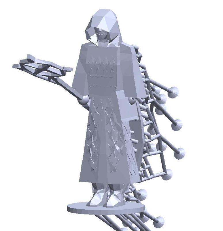 OSRS Runescape Oldschool Ahrims Mage Character Desktop Toy 3D printable