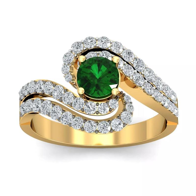 Solitaire Engagement Wedding Women Ring