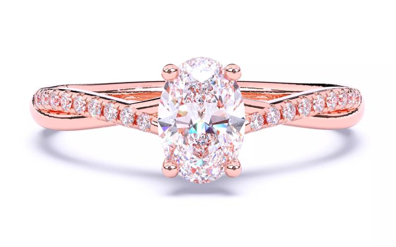 Solitaire Engagement ring 3dm stl renders details