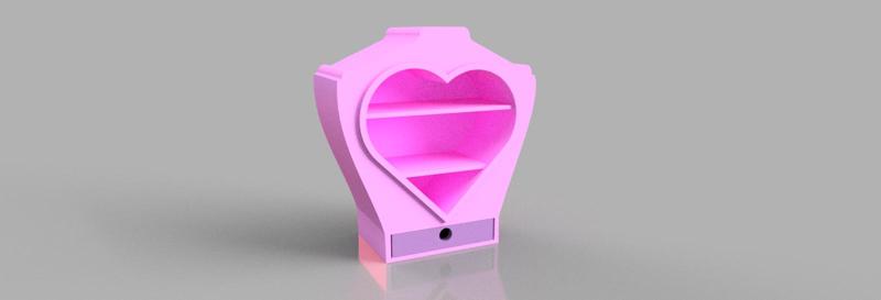 Estante corazón Torso