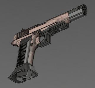 Airsoft Tokarev TT 33 tactical set (Compensator, Rail, Handles, Mag well)