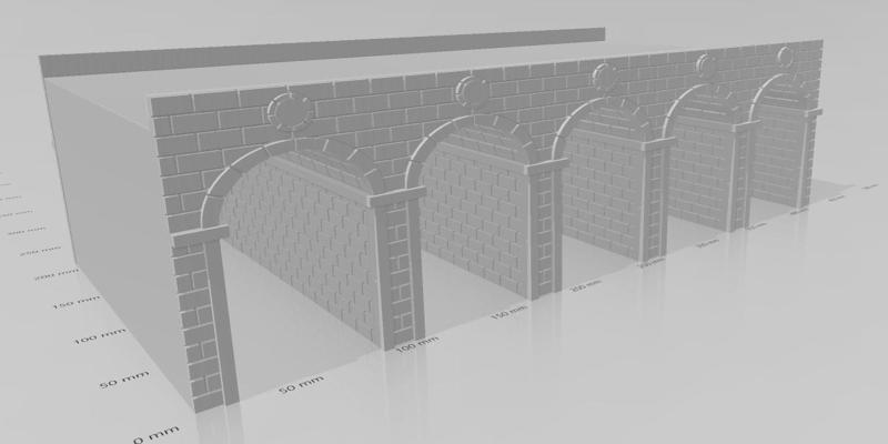 Bridge for slot car 1/24 - 1/32