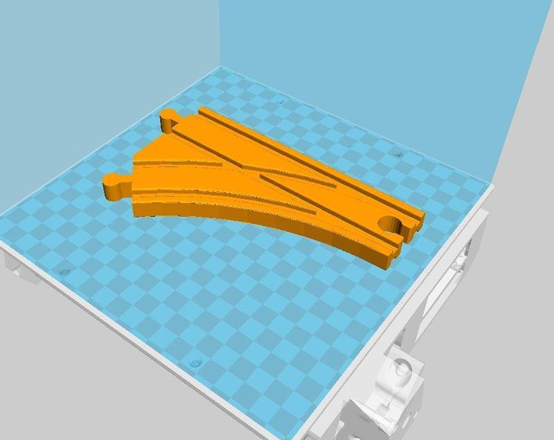 Single turnout for wooden trains from Lidl, Ikea, etc....