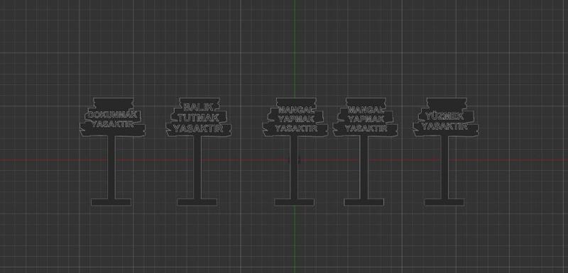 Balık Akvaryumları Uyarı Levhaları