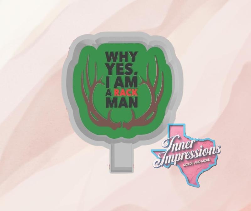 Rack Man Hunting Freshie Mold