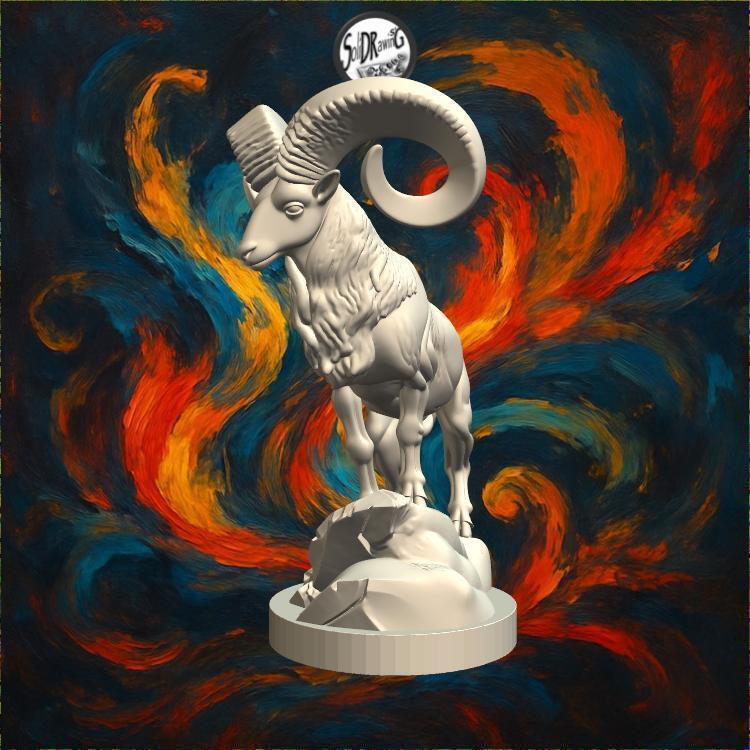 Mighty Mountain Ram – SoliDRawinGs SG398