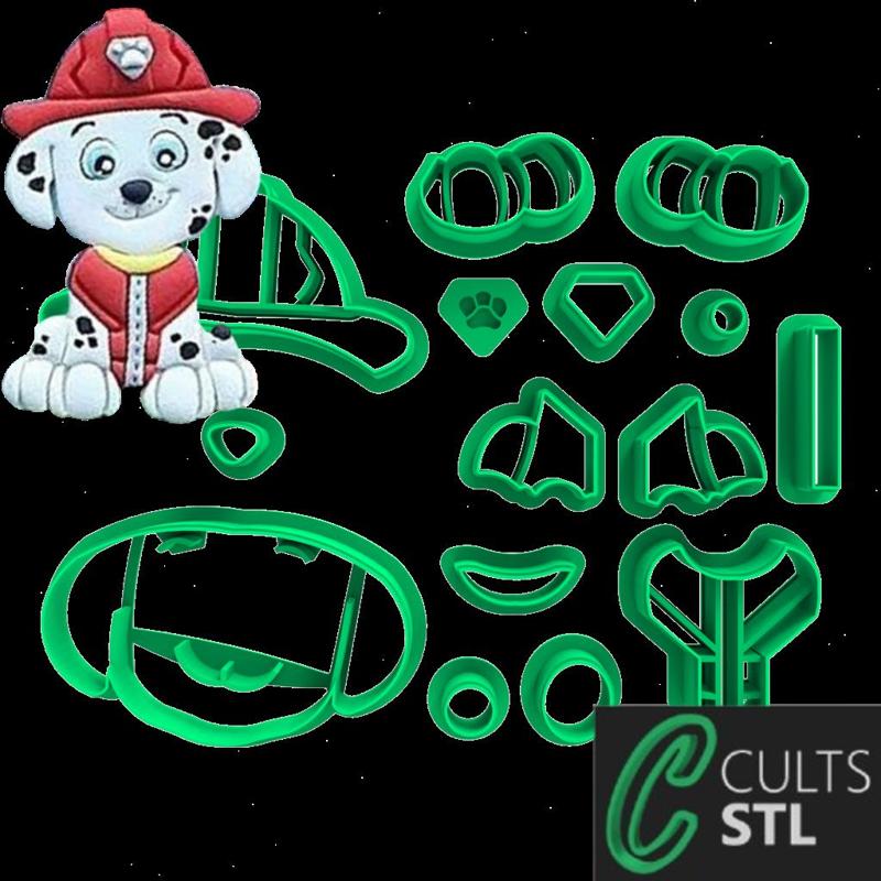 CORTADOR - MARSHALL - PATRULHA CANINA - 8cm