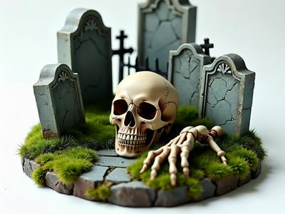 Halloween cemetery