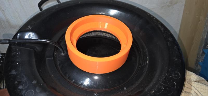 1958 Cadillac air filter adapter Edelbrock AVS2