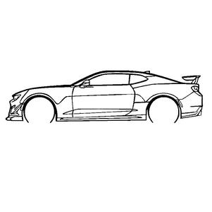 Chevrolet Camaro ZL1 1LE Silhouette Wall art