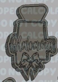 States with Bow Silicone Mold Housing - Alabama