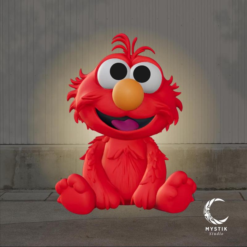 Elmo chibi - Adorable version of the classic Sesame Street character