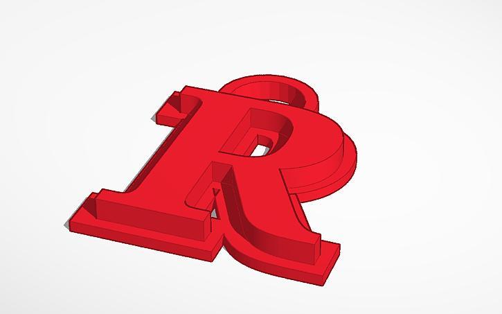 LLAVERO LETRA R ( LETTER R KEYCHAIN )