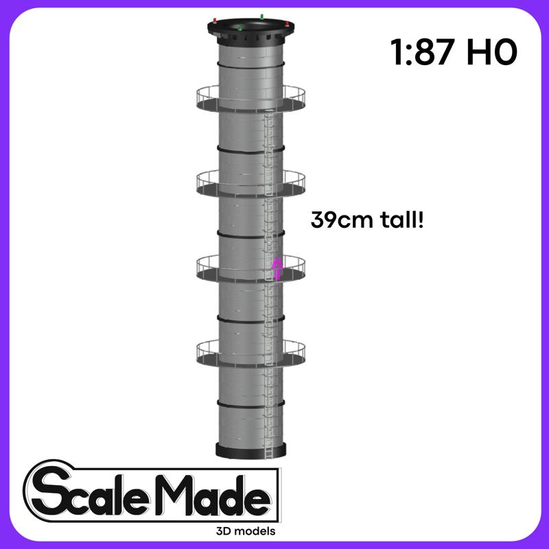 industrial Chimney - H0 scale 1:87