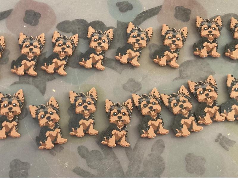 Yorkshire dog keychain