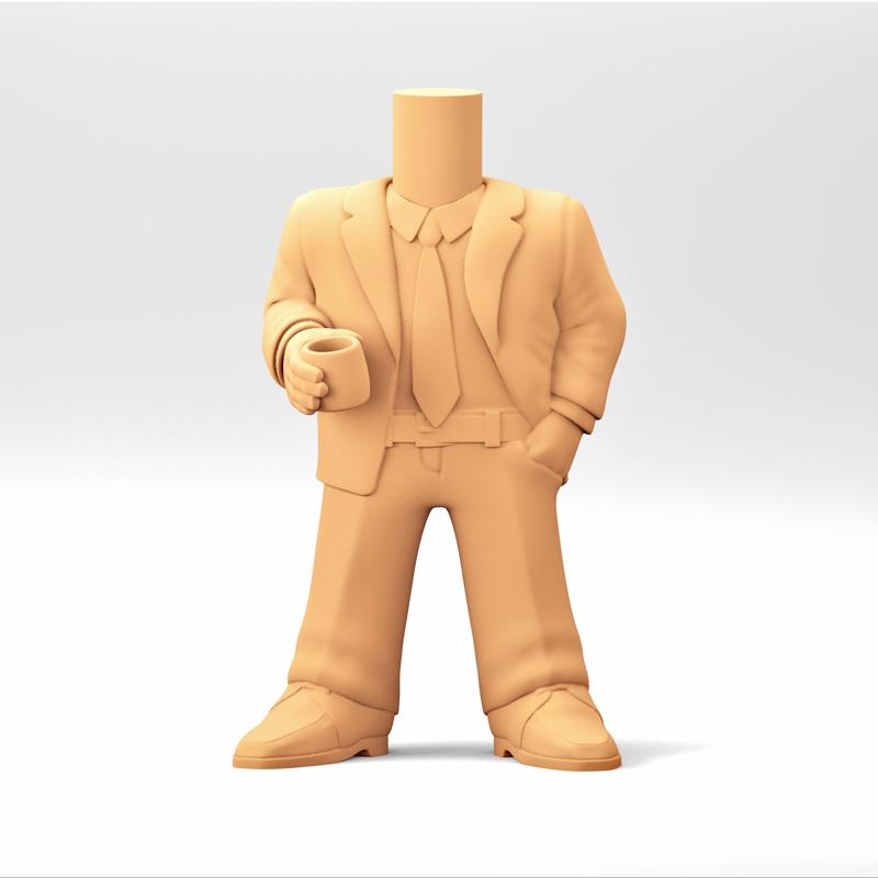 A male body in a Funko POP Style. MB_10