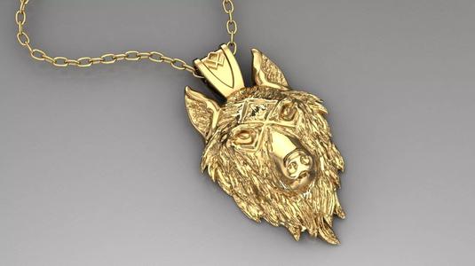 wolf pendant