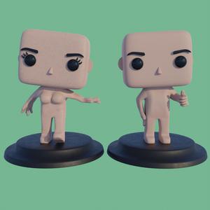 Funko Template Base 3D Print + Editable File
