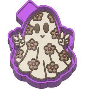 Flower Ghost Freshie STL Mold Housing