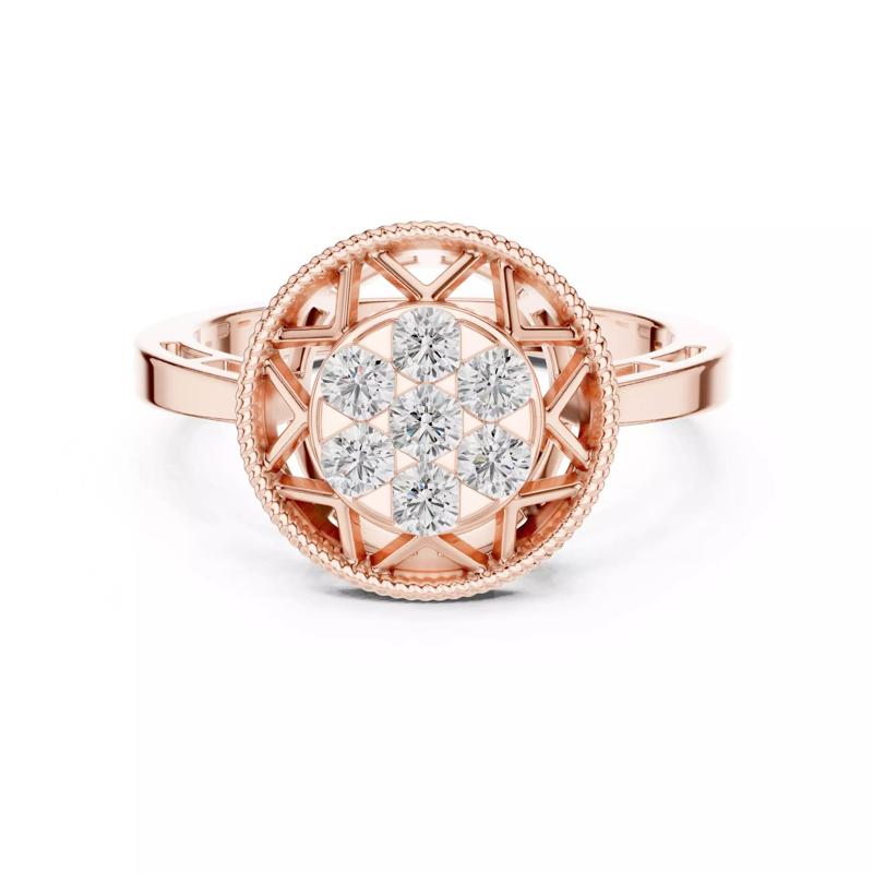 Round Cut Diamond Engagement Wedding Ring ALL SIZES STL Video