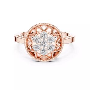 Round Cut Diamond Engagement Wedding Ring ALL SIZES STL Video