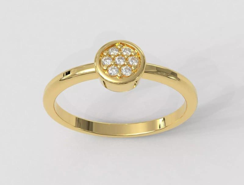 Round Pave Ring