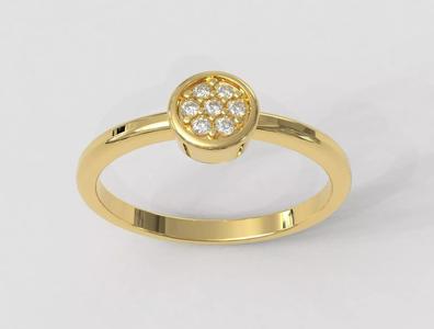 Round Pave Ring