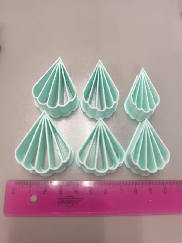 Fan Shaped Relief Cutters for Clay - Fan Shaped Relief Cutters for Clay