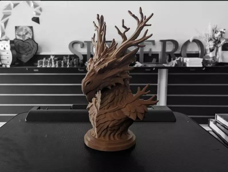 Woodland Dragon Bust